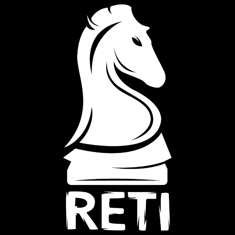 Chevalier d’ouverture d’échecs Reti - Logo du cheval d’échecs