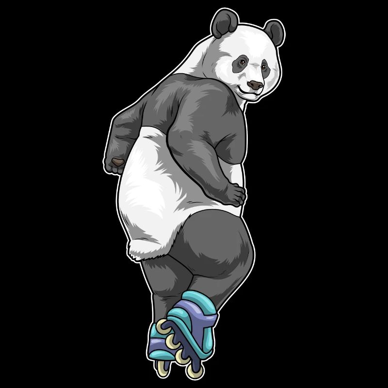 Panda Inline skating roller skates
