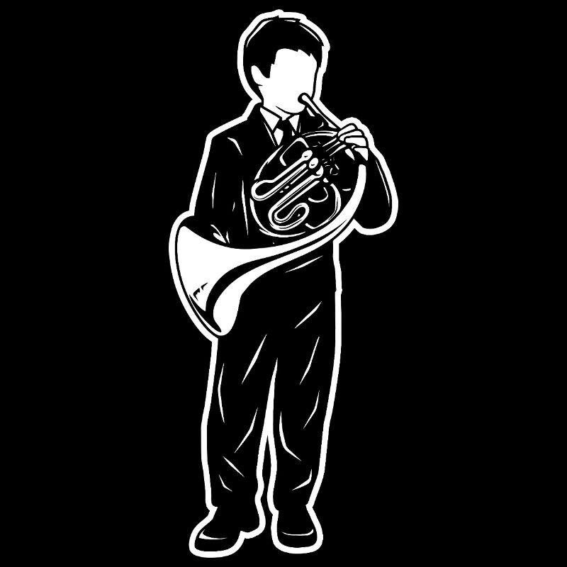French Horn Boy Drawing