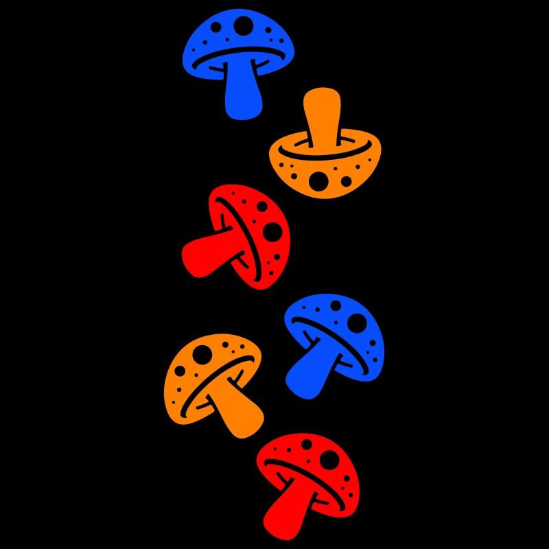 Champignons colorés