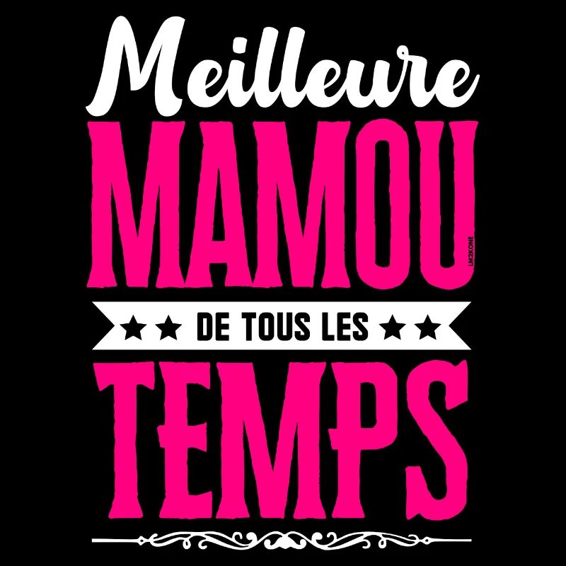 Meilleure Mamou de Tous les Temps - Rose/Blanc