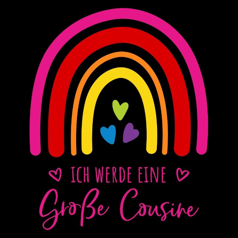 Ich werde eine große Cousine Regenbogen