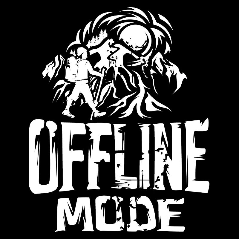 offline mode outdoor - nature wandern