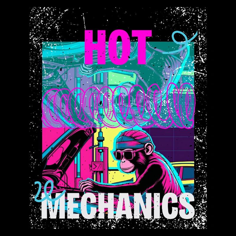 Hot Mechanics – Neon Monkey Garage Design