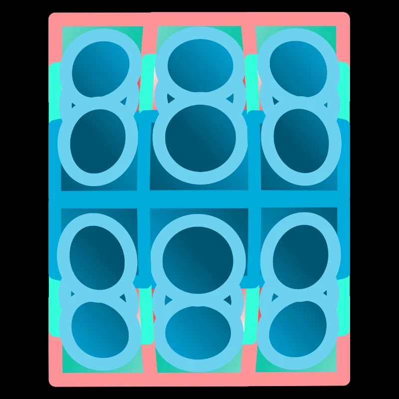 blaues Muster, graphic art