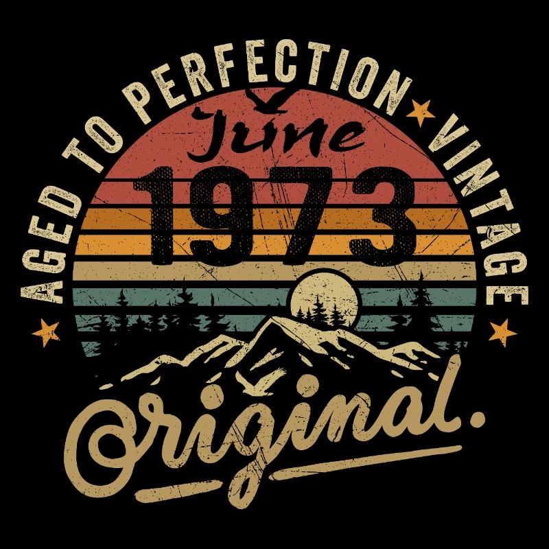 Geburtstag Juni 1973 Juni 1973 June 1973