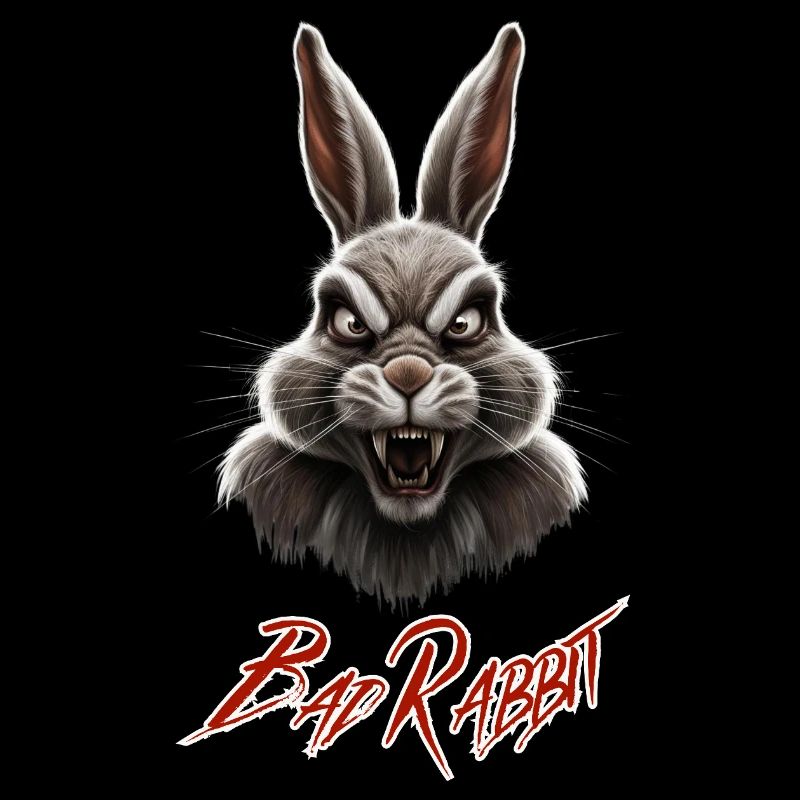 Bad Rabbit - Cool Funny Bunny Fun Motif