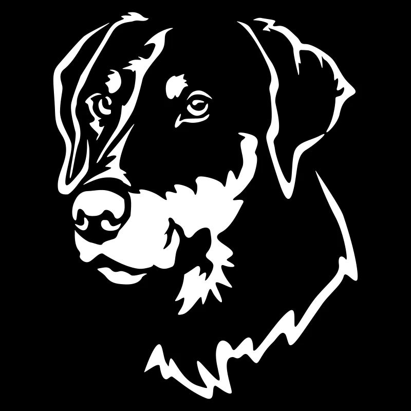 Dobermann Kopf "Black Edition"