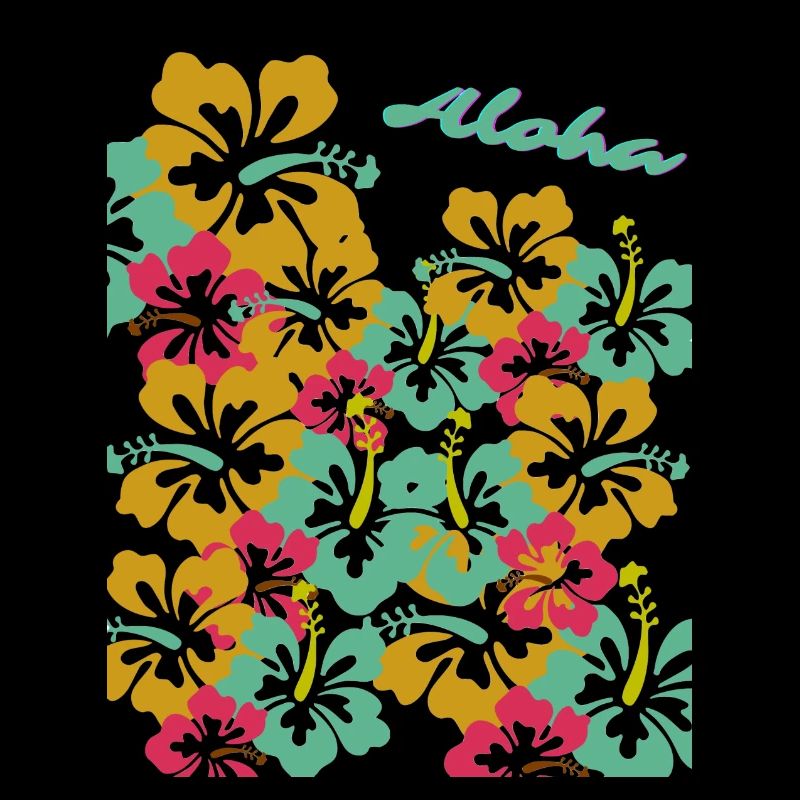 Aloha Hibiscus Thème des vacances hawaïennes