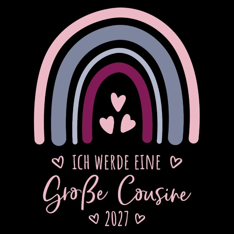 Ich werde eine Große Cousine 2027 Regenbogen 