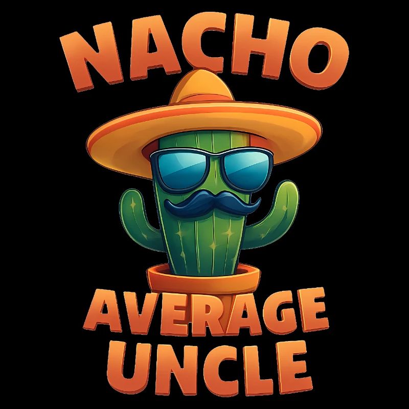 Nacho Average Uncle Cactus Design