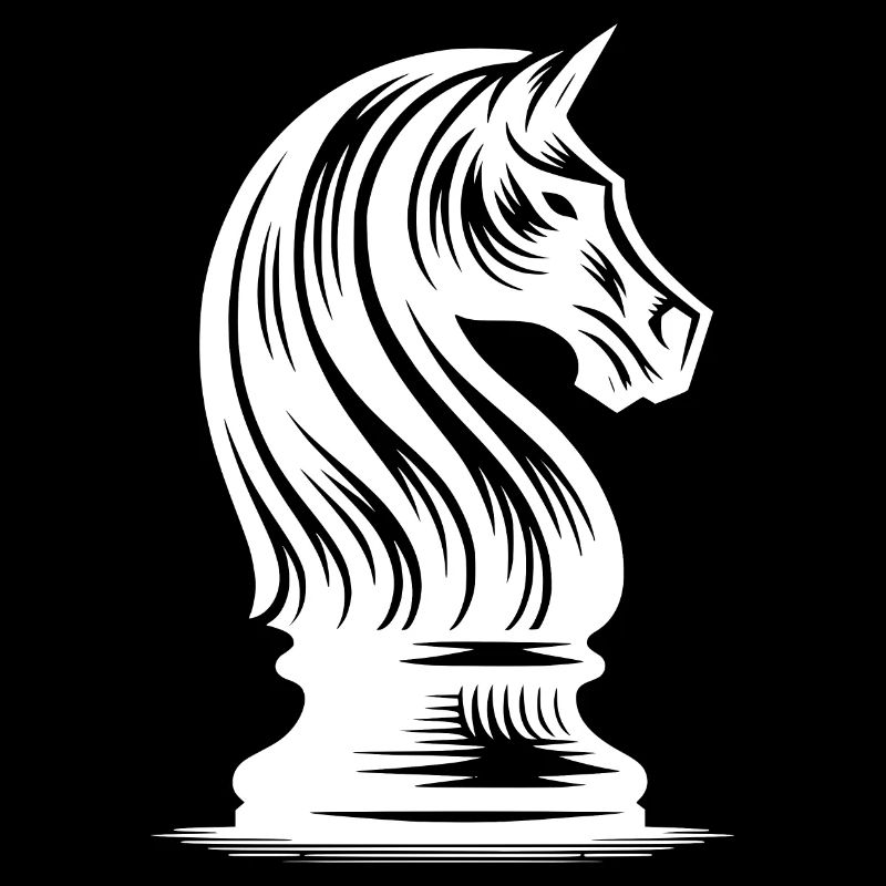 Oeds Cheval Dessin Pièce d’Échecs Chevalier