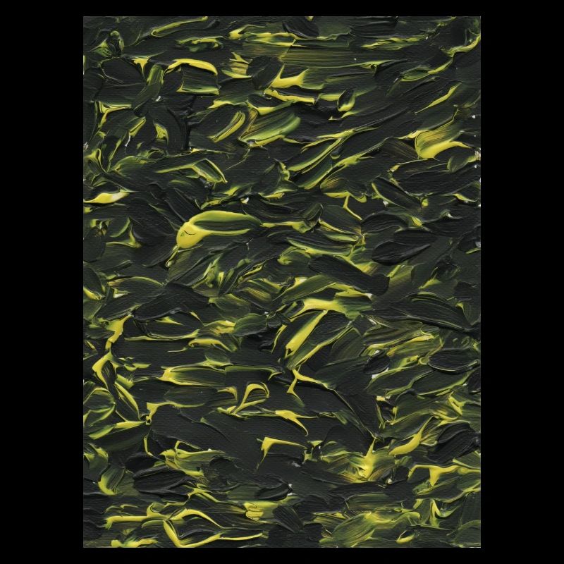 Yellow in the dark (acrylic paint)