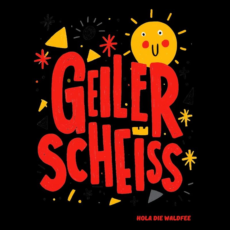 Drôle de visage de soleil avec une expression forte