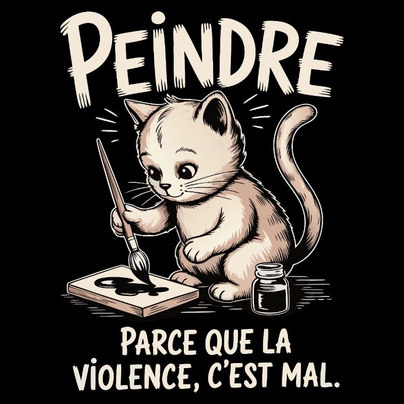 Peindre parce que la violence c'est mal