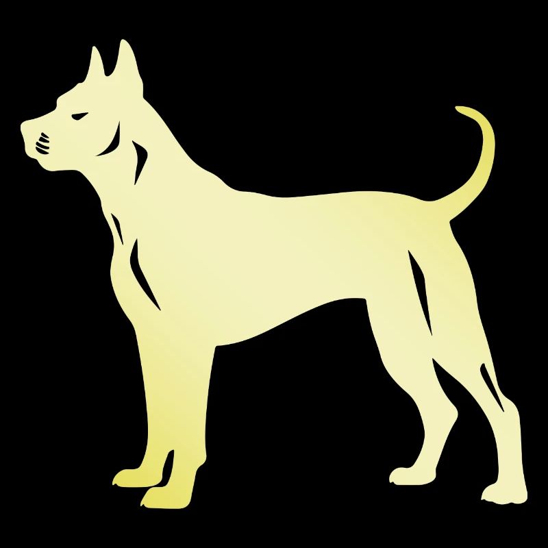 Silhouette de chien Dogue Argentino