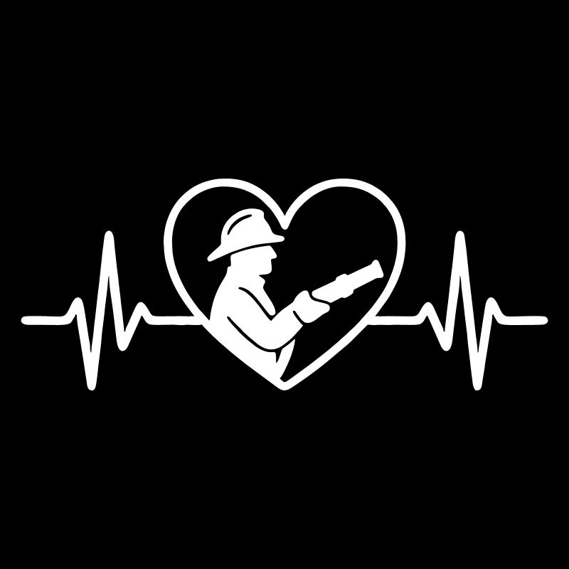 Firefighter Helmet Heart