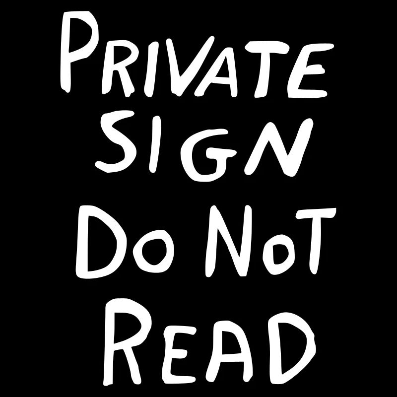 Signe privé - Conception drôle de panneau privé