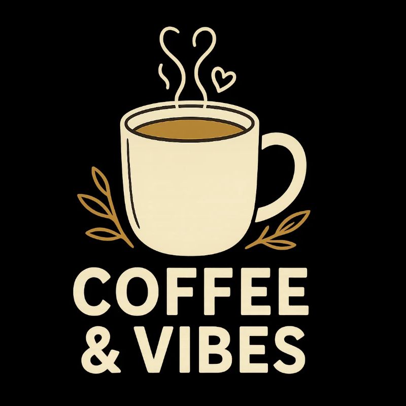 Kaffee & Vibes Becher Illustration