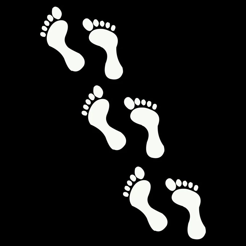 Small footprints on black
