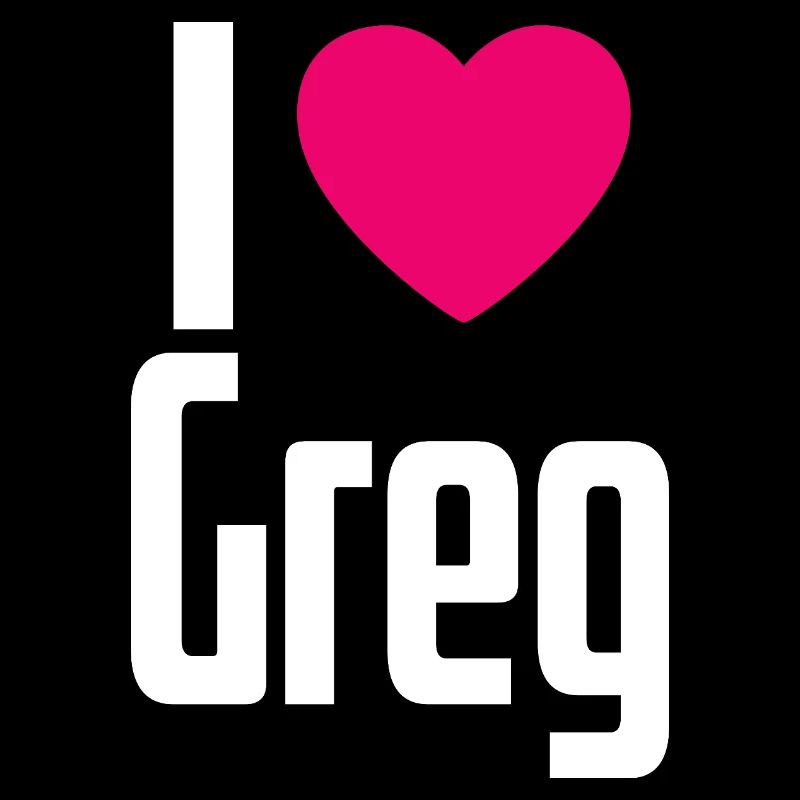 J’aime Greg Coeur rose J’aime Greg