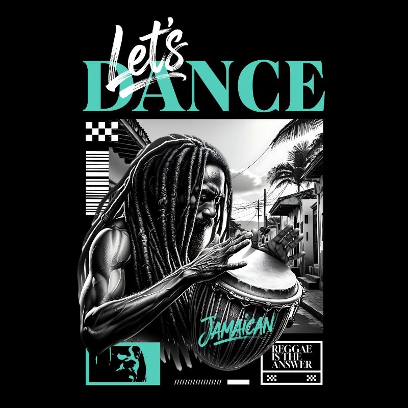 Lets Dance Jamaican Drummer
