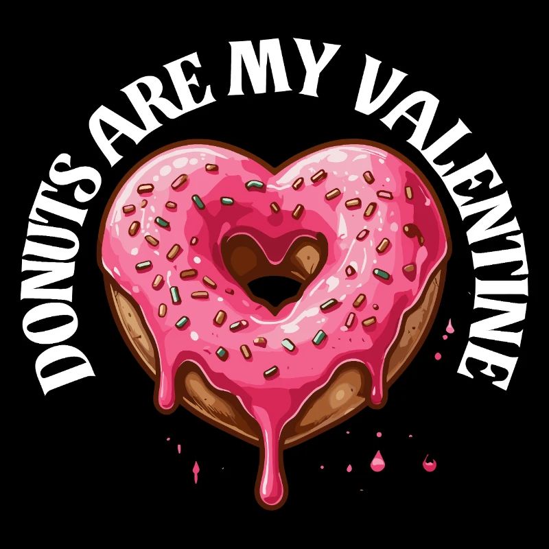 Valentinstag Donut Herz Verliebte Lecker Lustig
