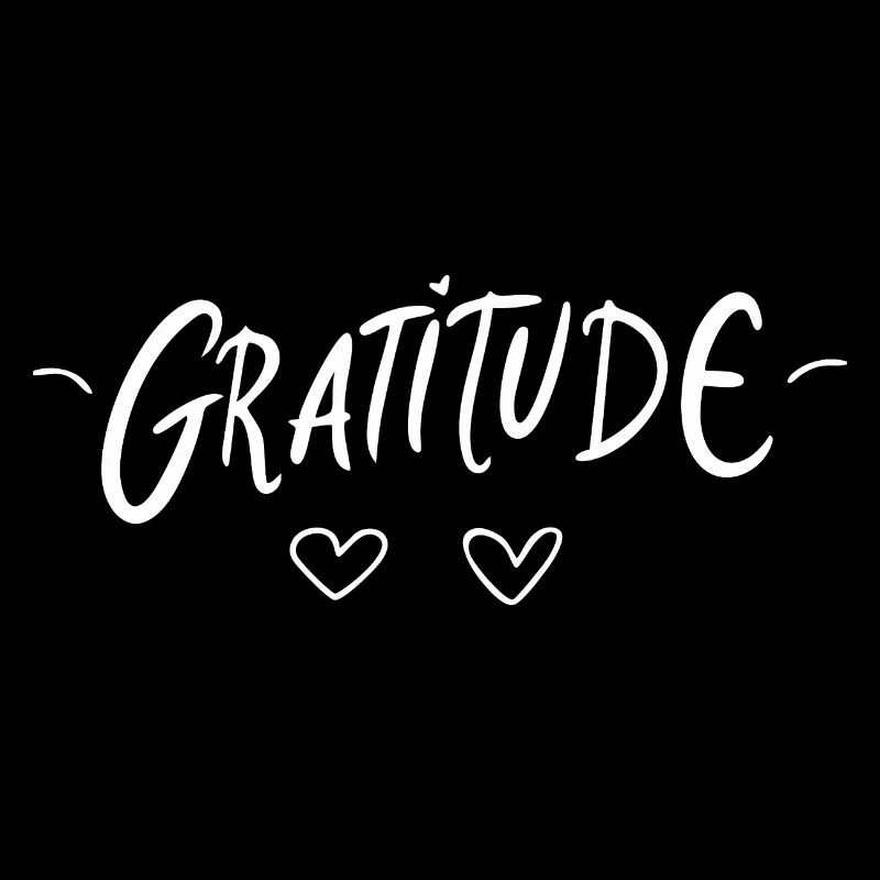 Gratitude - Conception de lettrage de gratitude.