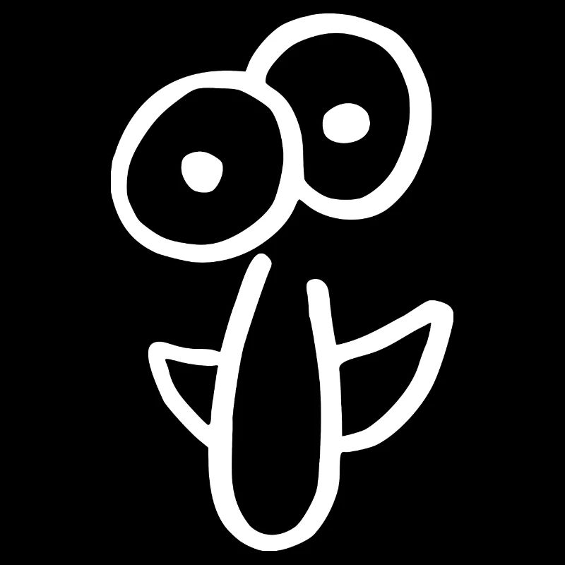 Funny face with a big nose. 5 vector