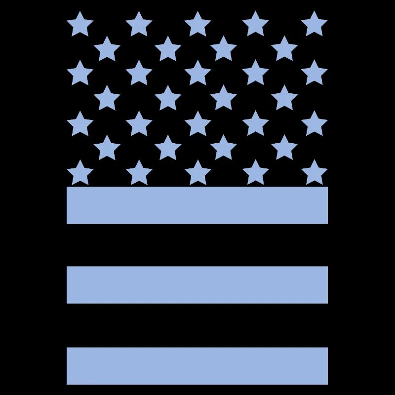 Light Blue Flag – Stars & Stripes Design