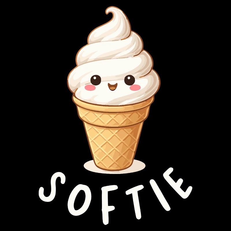Softie. Softeis Liebe Eiscreme Statement
