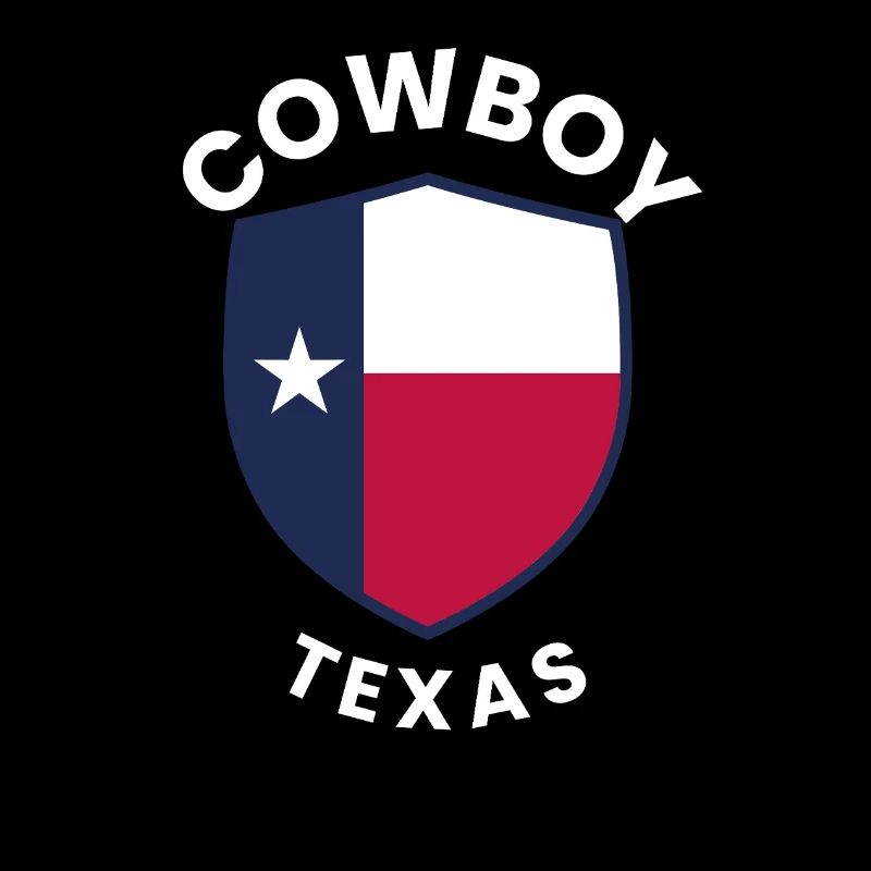 Cowboy Texas Shield Graphic Design