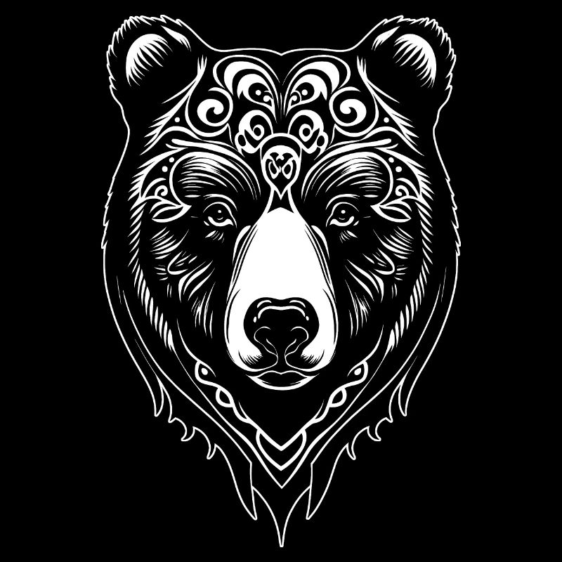 Bear Tattoo Ornament Nature Forest Grizzly Bears