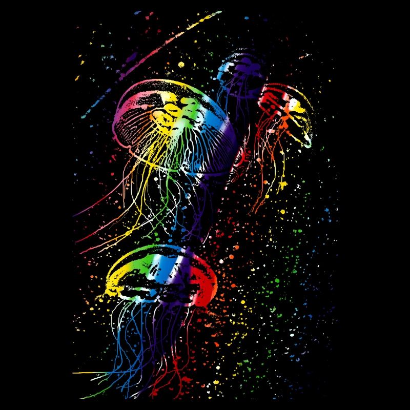 Colorful jellyfish