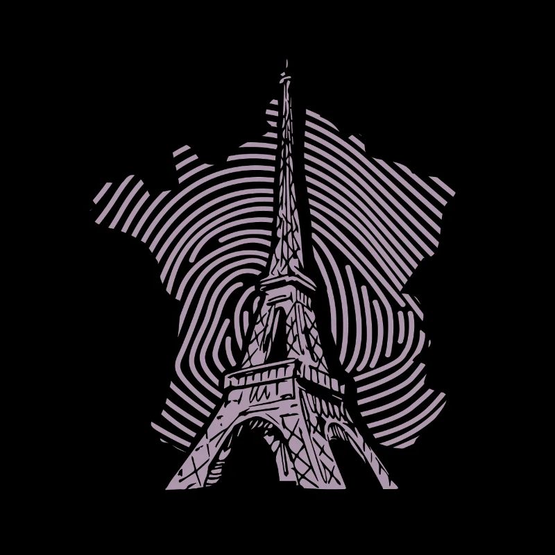 Tour Eiffel Silhouette Minimaliste Paris
