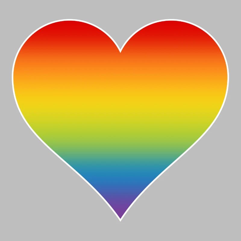 Regenbogen Herz