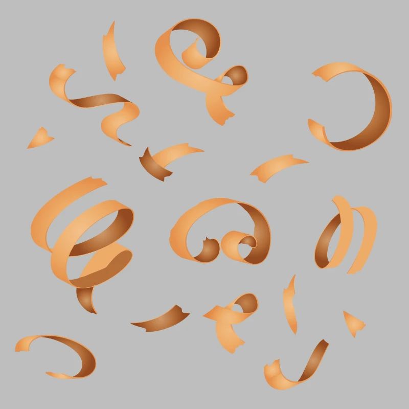 Wood chips - Where planing is done, chips fall