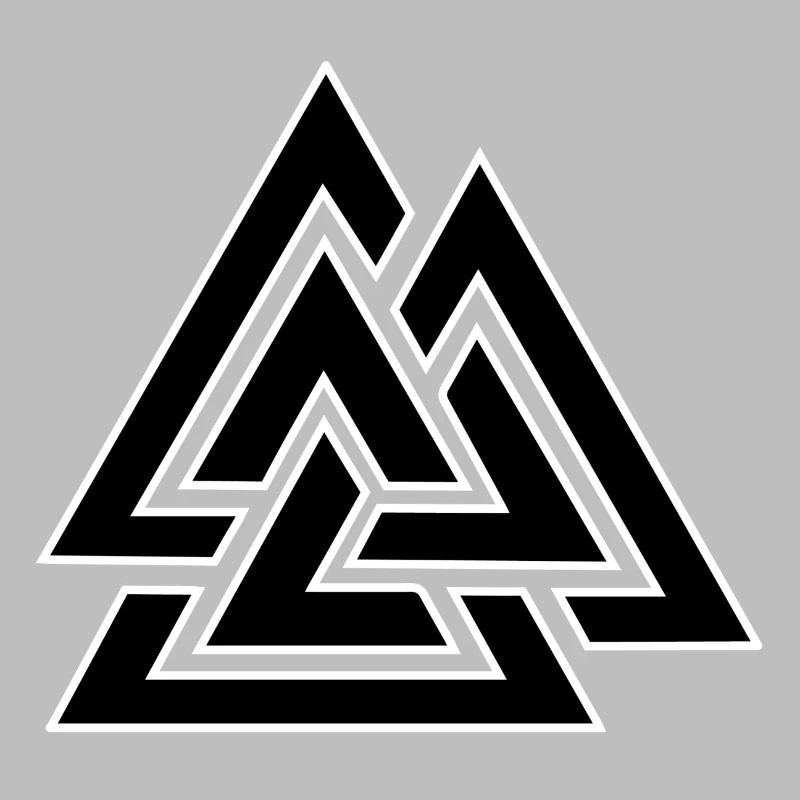 Motif triangulaire entrelacé