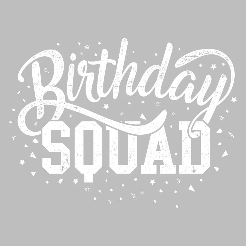 Escouade d’anniversaire Script audacieux