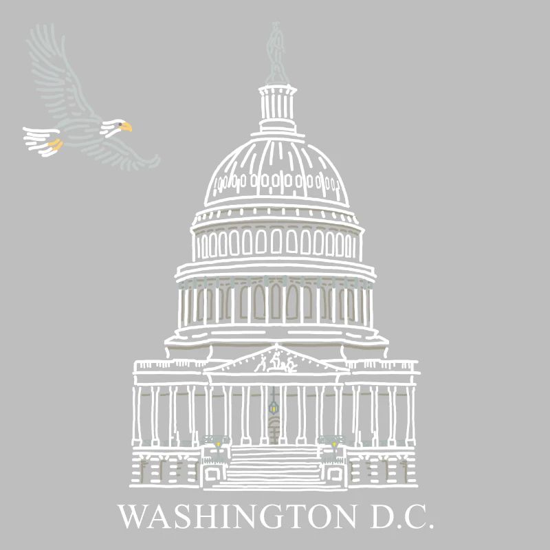 Washington D.C., Structure du Capitole, Pygargue à tête blanche