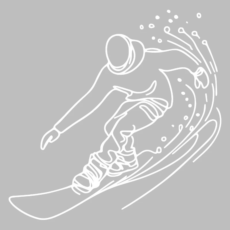 Dessin de snowboarder