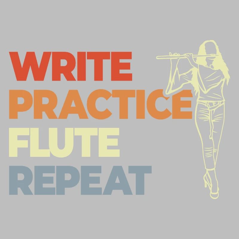 Write Practice Flute Repeat