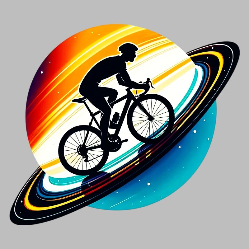Cyclist on Saturn