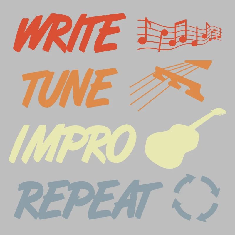 Routine de guitariste drôle