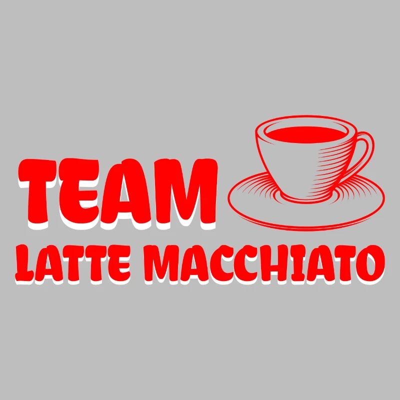 Team Latte macchiato Conception de café cool.