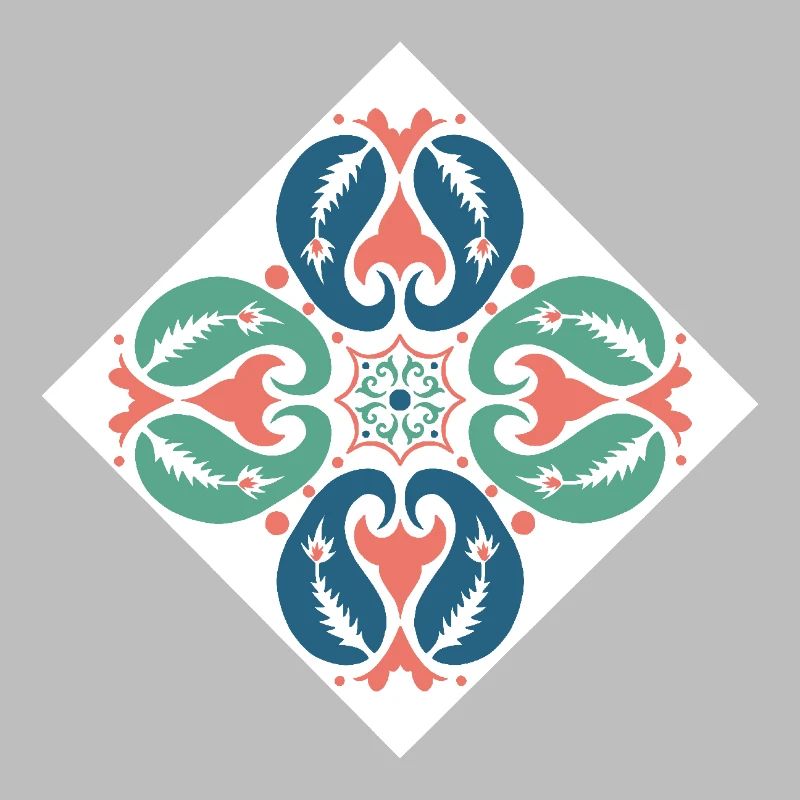 oriental pattern morocco red green blue
