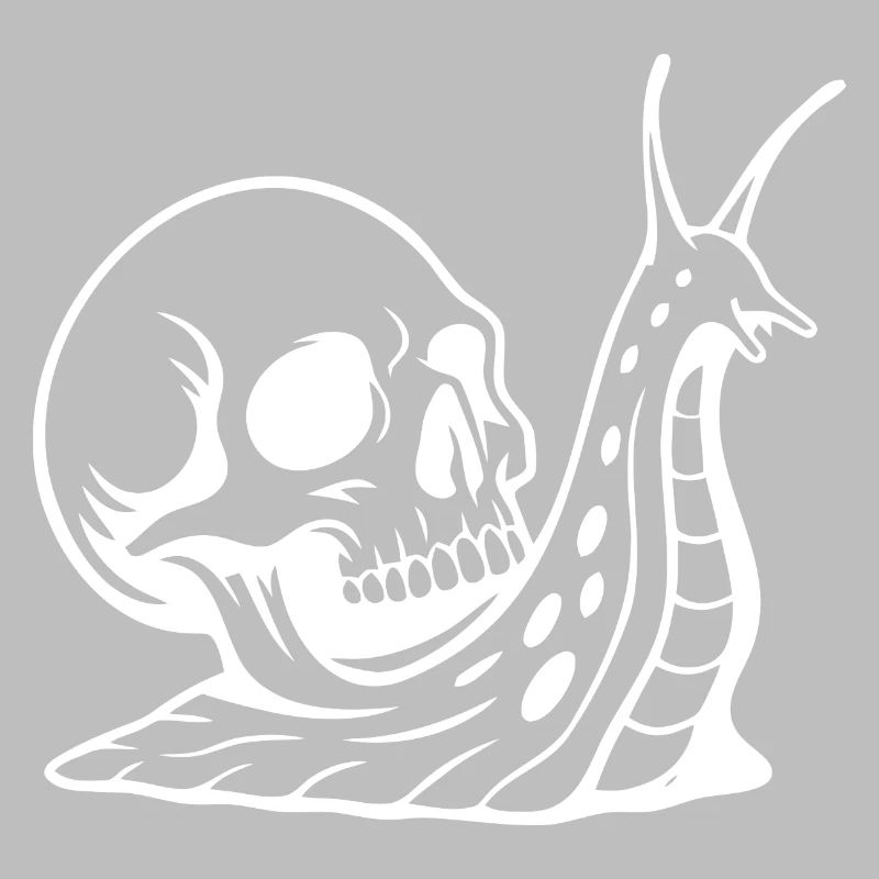 Gothic Totenschädel mit Schlangen-Design