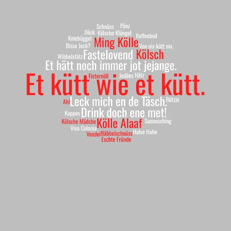 Cologne Kölsch Nuage de mots Carnaval de Cologne Alaaf Kölle