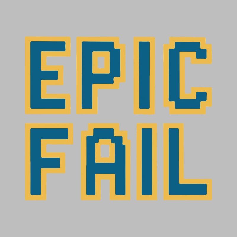 Échec épique - mème de jeu rétro 8 bits