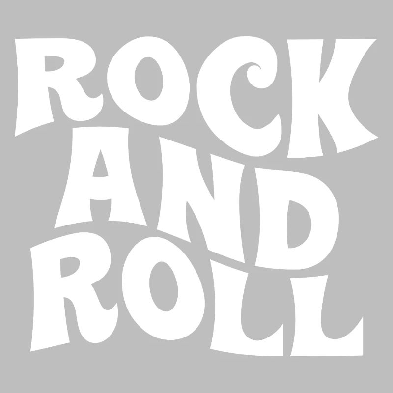 Conception typographique rock and roll audacieuse